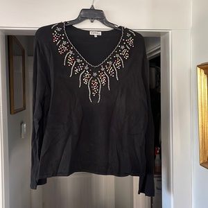 Beautiful Ladies Beaded Sweater 3x
